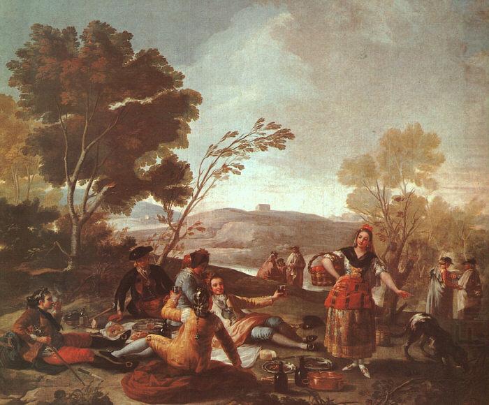 Picnic on the Banks of the Manzanares, Francisco de Goya